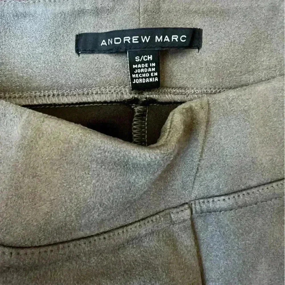 - Andrew Marc Women's Super Soft Stretch Faux Suede Pull On Pants - Picture 5 of 5